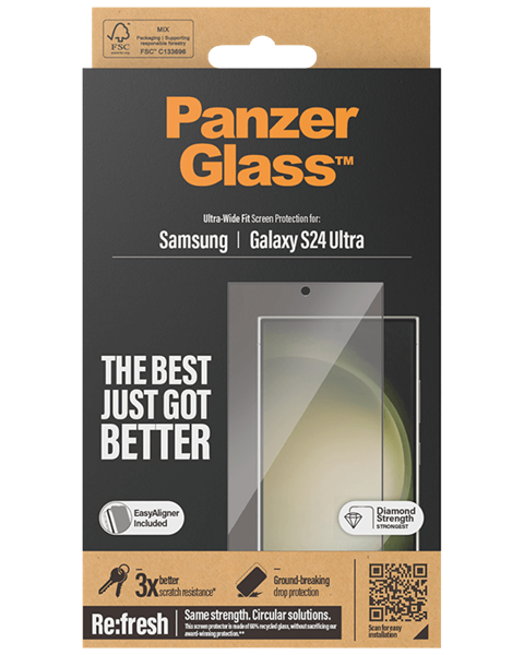 PanzerGlass Samsung Galaxy S24 Ultra Hurtig levering og gratis fragt -  Telia
